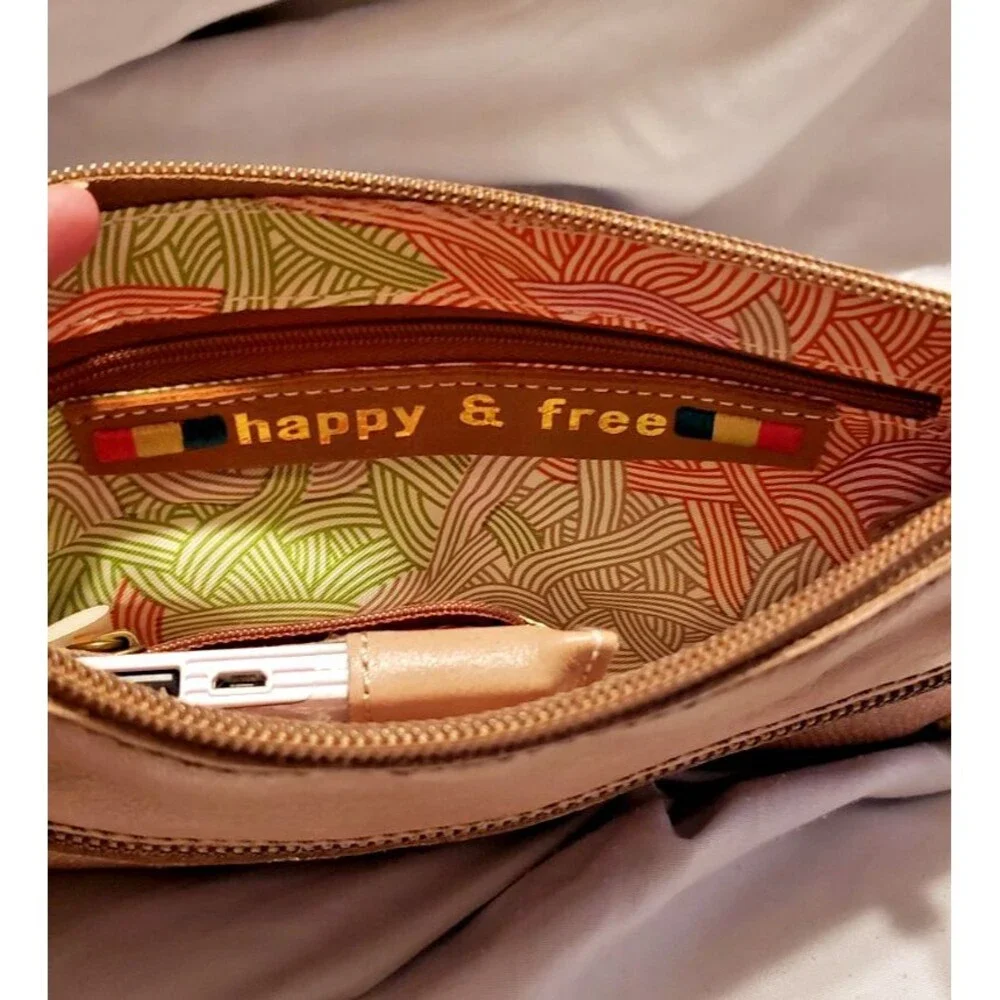 THE SAK Sanibel Charging Wristlet Mocha Sparkle - NWT - Practical and Fun!